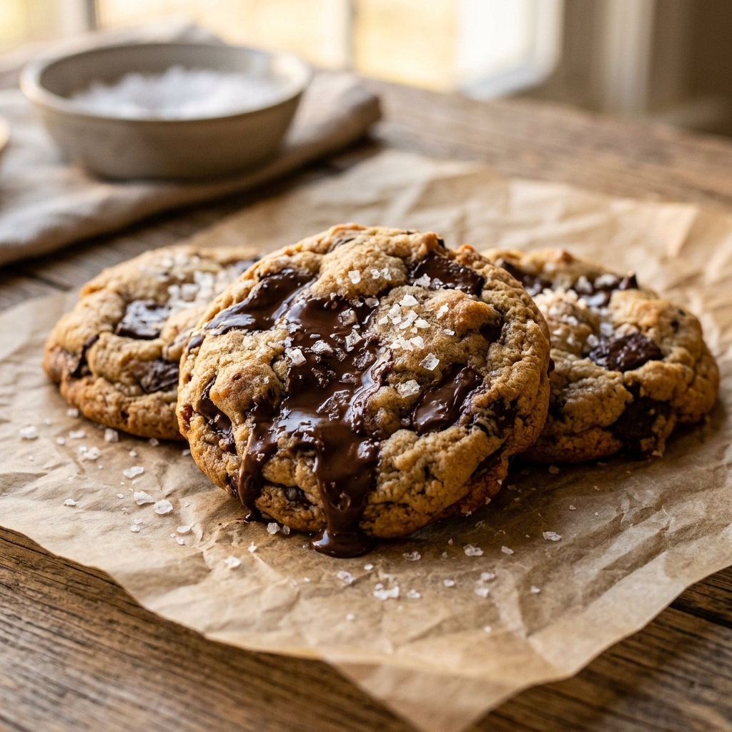 Sea Salt Chocolate Chip Cookies