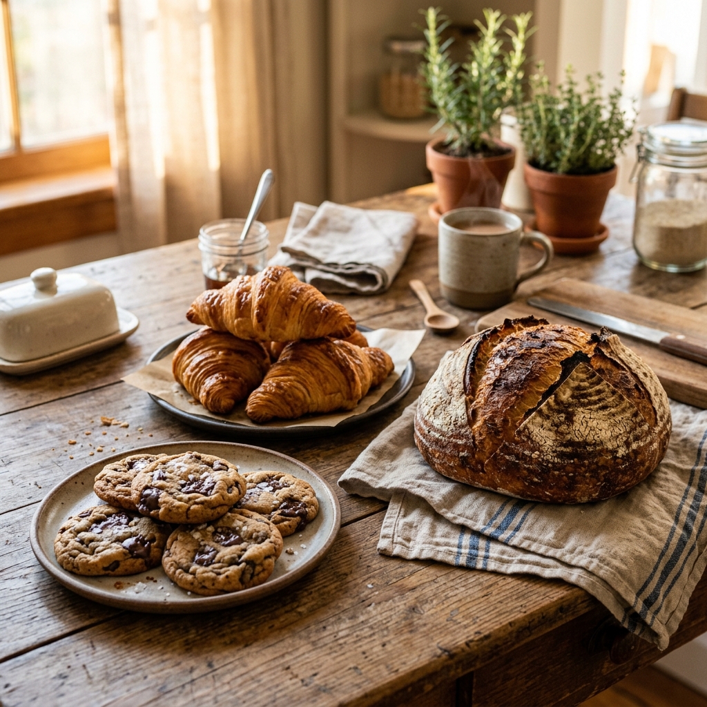 Assortment of fresh baked goods