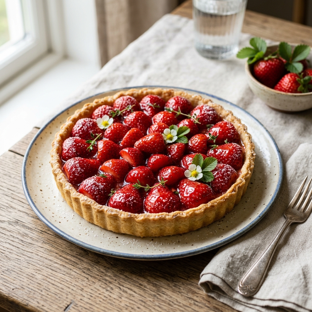 Rustic Strawberry Tart